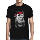 1Tee Mens Pirate Panda T-Shirt