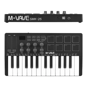 M-VAVE 25 Key USB MIDI Keyboard Controller with 8 Knobs 8 Backlit Drum Pads F3R3 - Picture 1 of 11