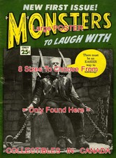 MONSTERS TO LAUGH WITH 1964 Frankenstein =POSTER Comic Book 8 SIZES 18" - 3 FEET