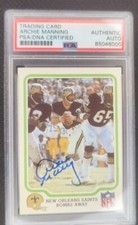 Archie Manning Autographed Card