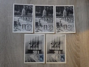 5x Cartes Maximum PREMIER JOUR FDC Annee 1963 France Yt 1380 1381 Resistance - Picture 1 of 3