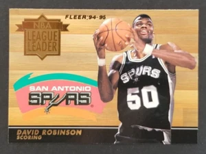 Tarjeta de baloncesto David Robinson 1994-1995 Fleer League Leader #6 (NM) - Imagen 1 de 2