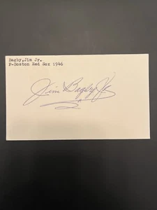 Jim Bagby Jr. Signed Government Postcard GPC JSA LOA Boston Red Sox - Picture 1 of 3