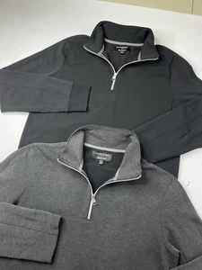 Lot Banana Republic w/ Polartec 1/4 Zip Mock Neck Long Sleeved Shirt Mens Large - Picture 1 of 11