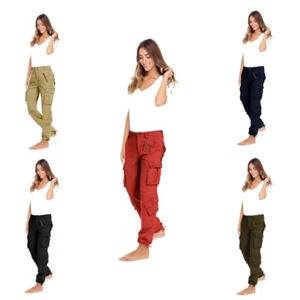 Women's Tactical Combat Pants Cargo Work Trousers - Picture 1 of 32