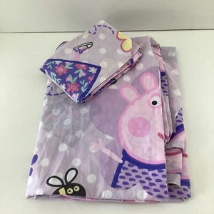 Juego de ropa de cama funda nórdica multicolor Peppa Pig Character World para niños pequeños - Imagen 1 de 10