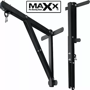 Maxx Heavy Duty 2ft 3FT Folding Punch Bag Wall Bracket Steel Mount Hanging Hook - Picture 1 of 4
