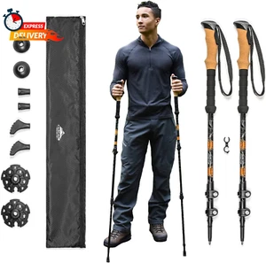 Cascade Mountain Tech Lightweight Aircraft-Grade Aluminum Trekking Poles with Ex - Bild 1 von 7