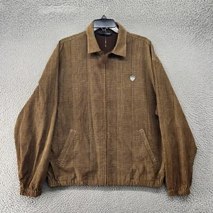 Vintage Polo Golf Ralph Lauren Jacket Mens Large Harrington Plaid Full Zip * - Picture 1 of 12