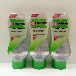 3-PK XTREME PRO-EXPERT Hair Styling Gel Alcohol Free Extreme Control 17.63 oz - Picture 1 of 2