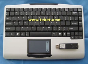 Wireless Touchpad keyboard slim Laptop KB structure Qwerty for TV BOX Mini PC - Picture 1 of 3