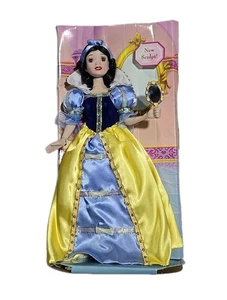 Snow White Porcelain Vintage 17" Doll Rare Disney, Brass Key Collectible NOS - Picture 1 of 10