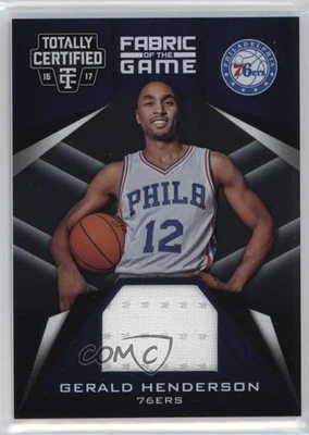 2016 Panini Totally Certified Fabric of the Game Materials Gerald Henderson #25 - Image 1 of 2