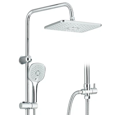 Edelstahl Regendusche Set Duschset ohne Armatur Duschsystem Überkopfbrause Set - Bild 1 von 4