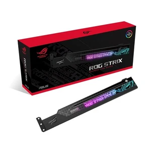 ASUS ROG Strix ARGB Grafikkarten Halterung (GPU Halter, AURA Sync ARGB Beleuchtu - Photo 1/9
