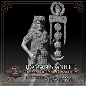 Roman Empire Signifer - Scale 1/18 to 1/6 - 3D Resin Printed Figure Model Kit - Bild 1 von 16