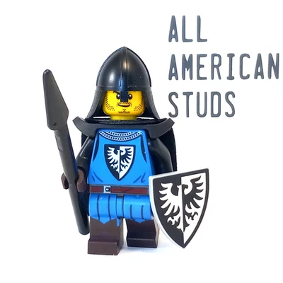 LEGO Castillo Caballero Halcón Negro Minifigura Medieval BAM Paladín 10305 Armadura Foto 1 de 4