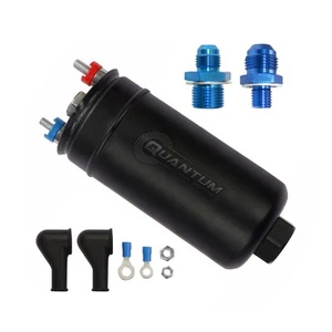 QFS 380LPH External E85 Fuel Pump w 6AN Inlet & -8AN Outlet Fittings 50-1005 - Picture 1 of 9