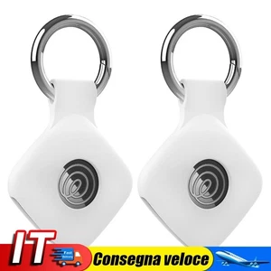 2 PCS Silicone Case for Tile Mate 2022/2024 Tracker Case with Keychain (White) - Afbeelding 1 van 8