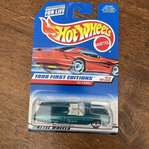 Hot Wheels 63 T-Bird 1998 First Editions #9 MOC Near Mint Card Ford Thunderbird - Bild 1 von 2