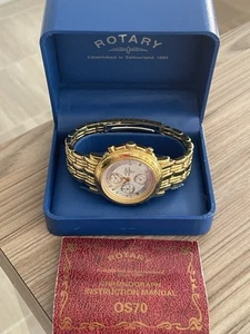 ROTARY Chronograph Ref- 10471 Mens Watch, 38mm Face, Quartz Movement..Stunning - Picture 1 of 17