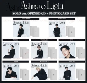 PSL ATEEZ JAPAN 2nd FULL ALBUM Ashes to Light SOLO ver OPENED CD + PHOTOCARD SET - Picture 1 of 9