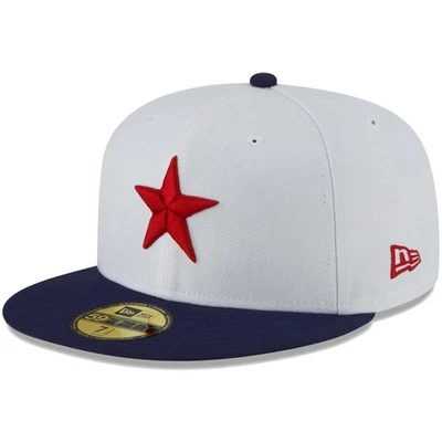 Men's New Era White Detroit Stars Cooperstown Collection Turn Back The Clock - Image 1 of 4