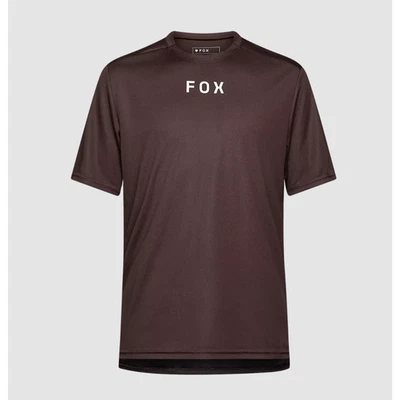 Fox Racing Ranger Ss Jersey Wordmark Marron Cacao T-Shirt Technique - Photo 1/2