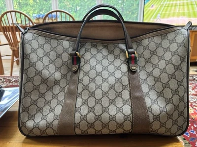 Bolso de Viaje Gucci Colección Accesorios Vintage Lona. Circa 1970 Foto 1 de 4