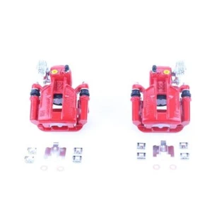 Pinzas traseras Power Stop rojas con soportes - Par para Ford Mustang 94-01 - Imagen 1 de 2