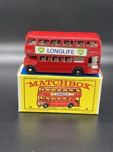 Matchbox  5 London Bus E Type Box MIB Box Is Very Nice BP Longlife - Picture 1 of 7