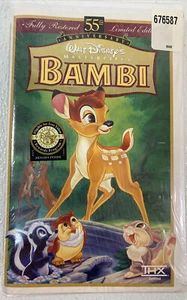 Bambi VHS 55th Anniversary Limited Edition RARE Masterpiece Collection Sealed - Picture 1 of 4
