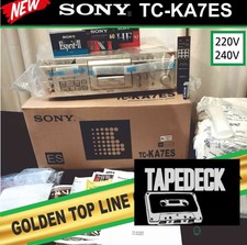 New Golden Sony TC-KA7ES Cassette Deck 220-240V TOP LINE Amorphous 3 Head/Motors