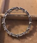 Vintage Silver Tone Leaves Wreath Circle Pin Brooch Signed Gerry's
