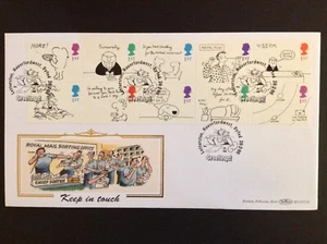 GB Benham 1996 Greetings Set on Keep in Touch Primer Día Cubierta - Letterston S/H/S - Imagen 1 de 1
