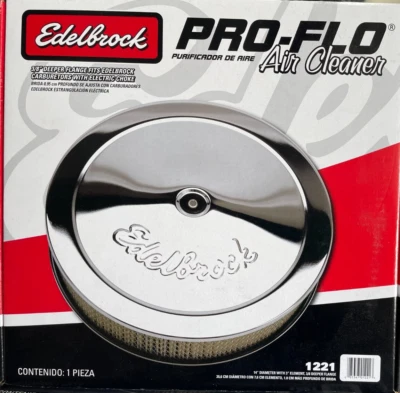 Edelbrock 1221 Pro-Flo Air Cleaner — 第 1/3 张图片