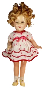 Ideal Shirley Temple Doll Composition 17in Stand Up & Cheer Dress Clear Eye 1934 - Picture 1 of 23