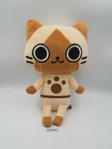 Monster Hunter C0601 Airou Capcom Plush Stuffed 8" Toy Doll Japan - Imagen 1 de 7