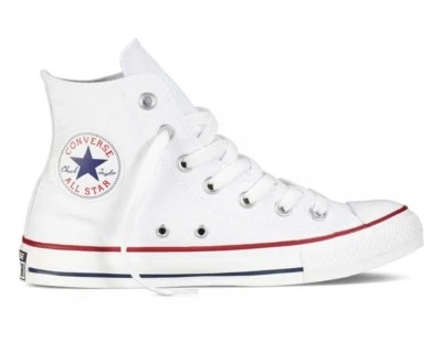 Scarpe Converse All Star Hi Sneakers Tela Alte Bianco 36 37 38 39 40 41 42 - Immagine 1 di 4