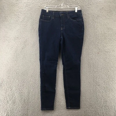 NYDJ Skinny Jeans Womens 6 (actual 32x28) Blue Denim Mid Rise Zip Fly LiftxTuck - Image 1 of 4