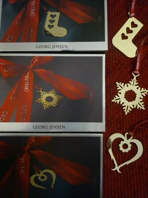 GEORG JENSEN Limited Edition Christmas Decorations NEW XMAS Sets Gold / Silver