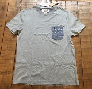 NWT Pingüino de Hombre de Munsingwear Camiseta de bolsillo de manga corta 100% algodón S, Gris - Imagen 1 de 1