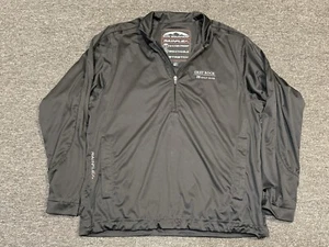 Sun Mountain Rainflex Jacket Mens L Black 1/4 Zip Golf Waterproof Stretch - Picture 1 of 6
