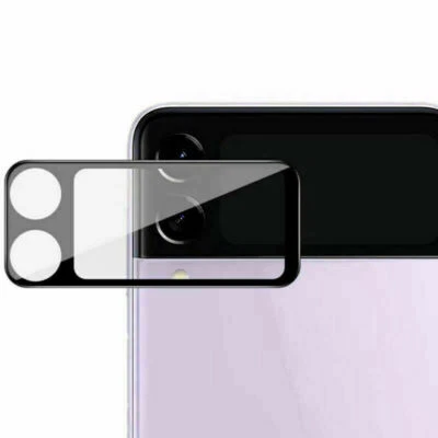 BOOS24 3D Kamera Schutzglas für Samsung Galaxy z Flip 4 / 3 Panzer Folie Hartglas Full