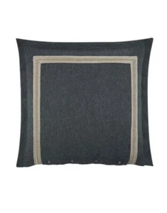 Rose Tree Quinn Peacock Polyester/Linen Euro Shams Set of 2 NIP - Picture 1 of 6