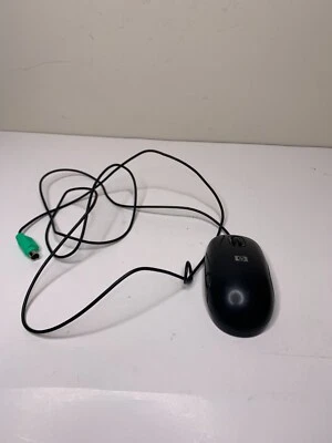 Genuine HP Computer Mouse Black Optical Scroll Wheel 2 Button SBP133 - Image 1 of 4