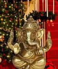 Royal 2" Brass Lord Ganesh Statue Diwali Gift Hindu God Home Temple