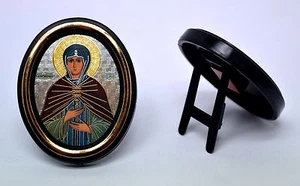 Icon holy Zoja consecrated икона святая зоя освящена 6.2x5x0.8 cm - Picture 1 of 1