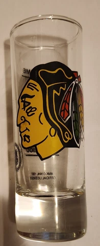 Official Licensed NHL Chicago Blackhawks Hockey 4" Tall Shot Glass Cover