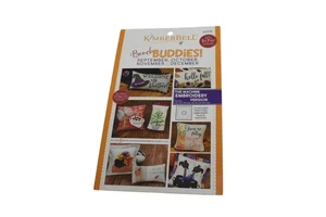 KimberBell Bench Buddies KD576 Machine Embroidery CD 5x7 Hoop Sept-Dec SVG Files - Picture 1 of 15